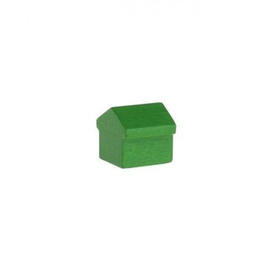 Monopoly Haus - 12x13x12mm - grün