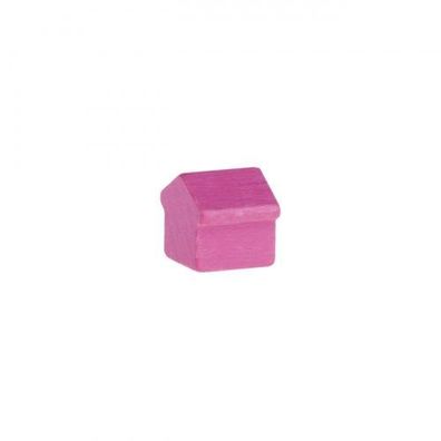 Monopoly Haus - 12x13x12mm - rosa