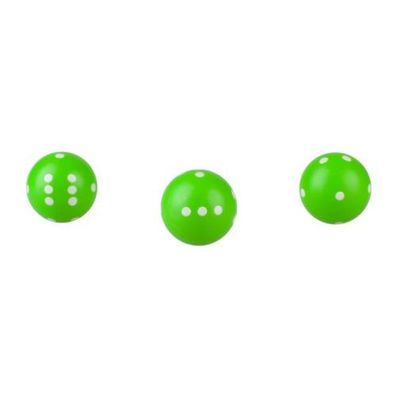 Rundwürfel - Würfel rund - grün - neon - 21mm