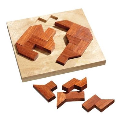 Rüben Puzzle - 12 Puzzleteile - Denkspiel - Knobelspiel - Geduldspiel