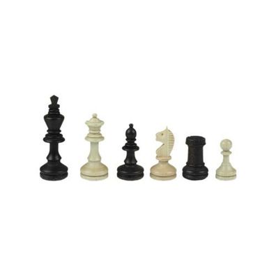 Schachfiguren - Bohemia - Staunton - braun - Königshöhe 84 mm