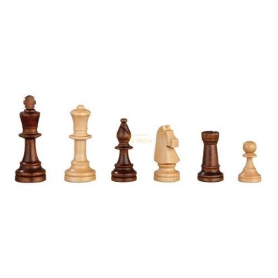 Schachfiguren - Heinrich VIII - Holz - Staunton - Königshöhe 90 mm