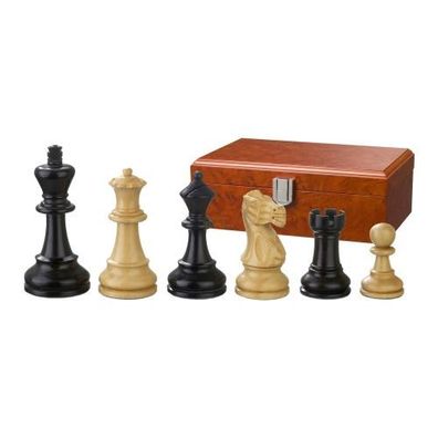 Schachfiguren - Hadrian - Holz - American Staunton - Königshöhe 90 mm