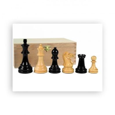Schachfiguren - Grand Staunton - schwarz - Königshöhe 95mm