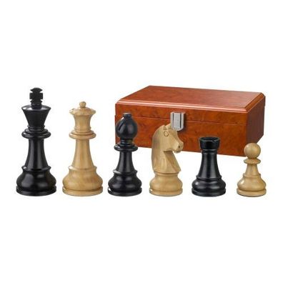 Schachfiguren - Ludwig XIV - Holz - Staunton - Königshöhe 76 mm