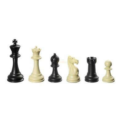 Schachfiguren - Nerva - Kunststoff - Staunton - Königshöhe 95 mm