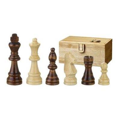 Schachfiguren - Remus - Holz - Staunton - Königshöhe 76 mm