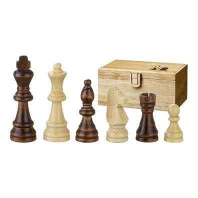 Schachfiguren - Remus - Holz - Staunton - Könighöhe 89mm