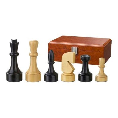 Schachfiguren - Romulus - Holz - Modern Style - Königshöhe 95 mm