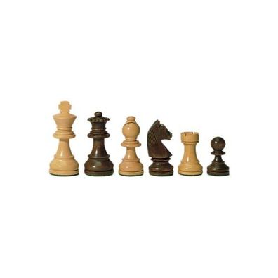Schachfiguren - Staunton - braun - Königshöhe 70 mm