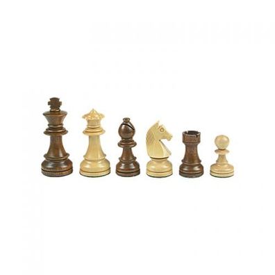 Schachfiguren - Staunton - braun - Königshöhe 76 mm - gewichtet