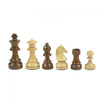 Königshöhe 72 mm Bohemia Staunton Schachfiguren braun