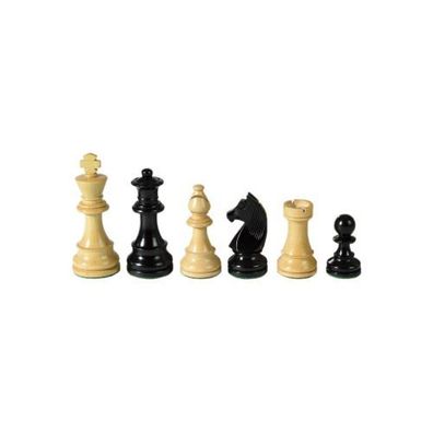 Schachfiguren - Staunton - schwarz - Königshöhe 76 mm