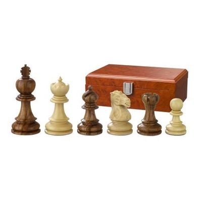 Schachfiguren - Valerian - Holz - Edel-Staunton - Königshöhe 90 mm