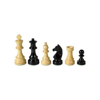 Schachfiguren - Staunton - schwarz - Königshöhe 83 mm - gewichtet
