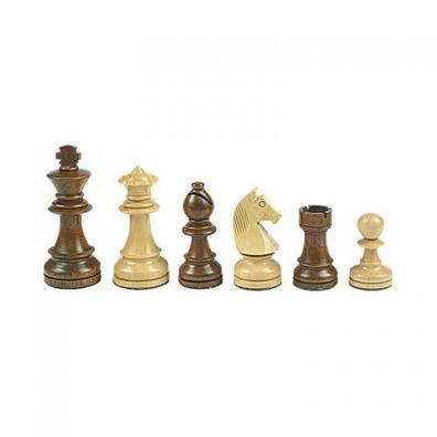 Schachfiguren - Staunton - braun - Königshöhe 95 mm - gewichtet