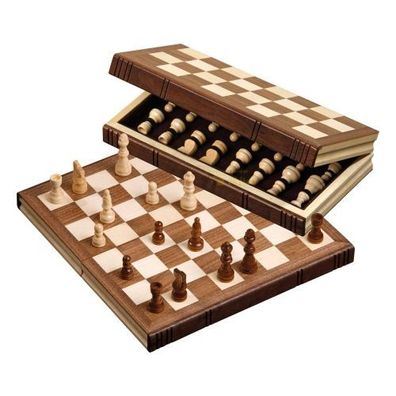 Schachspiel - Reiseschach - Buchform - standard - Breite 30 cm