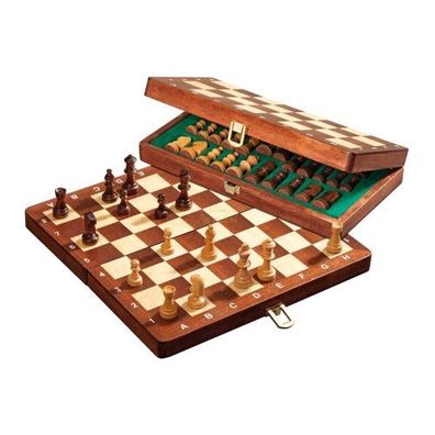 Schachspiel - Reiseschach - Deluxe - klein - Breite ca. 27 cm