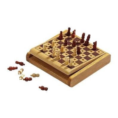 Schachspiel - Steckspiel - klein - Breite 12 cm