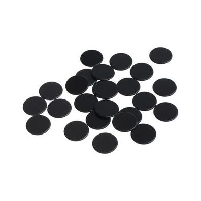 Spielchips - 22 mm - schwarz - matt