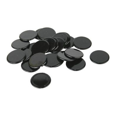 Spielchips - 25 mm - schwarz