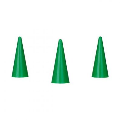 Spielfigur Kegel - stapelbar - grün - Kunststoff - 35 x 15 mm