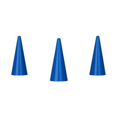 Spielfigur Kegel - stapelbar - blau - Kunststoff - 35 x 15 mm
