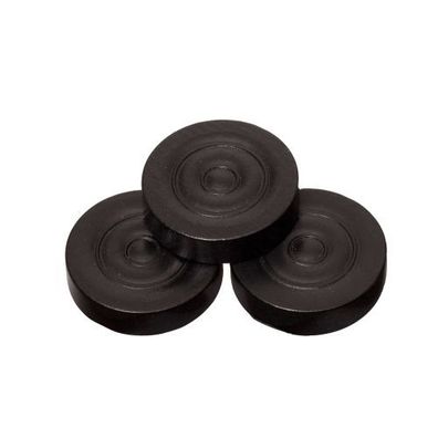 Spielsteine - rund - Holz - schwarz - 28 x 7 mm