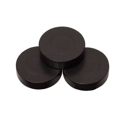 Spielsteine - rund - Holz - schwarz - 31 x 8 mm