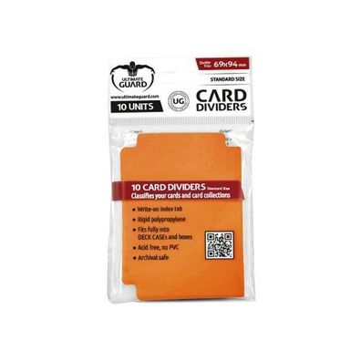 Ultimate Guard Card Divider Standard Size Orange - 10