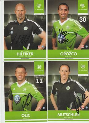 10x VFL Wolfsburg Autogramme