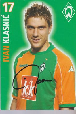Ivan Klasnic Autogramm Werder Bremen