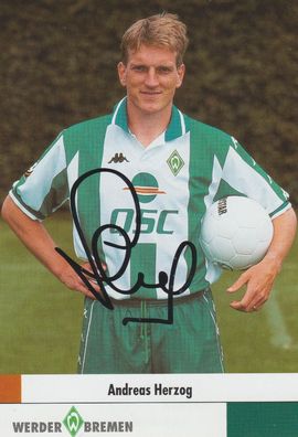 Andreas Herzog Autogramm Werder Bremen