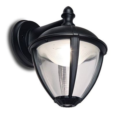 LED Alu Außenwandleuchte Unite schwarz 22,5x16,5x19,8cm Lutec 2602BL Eco-Light