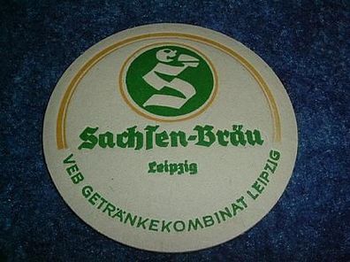 Bierdeckel-Sachsen-Bräu Leipzig-VEB Getränkekombinat