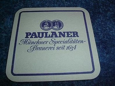 Bierdeckel-Paulaner Münchner Specialitäten-Brauerei