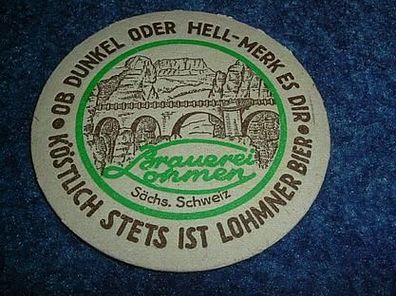 Bierdeckel-Brauerei Lohmen Sächs. Schweiz