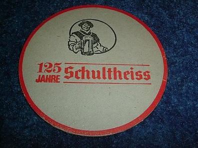 Bierdeckel-125 Jahre Schultheiss