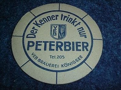 Bierdeckel--VEB Brauerei Königsee