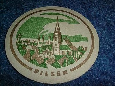 Bierdeckel--Pilsner Urquell-Pilsen