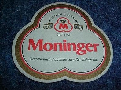 Bierdeckel--Moninger-beste badische Braukunst