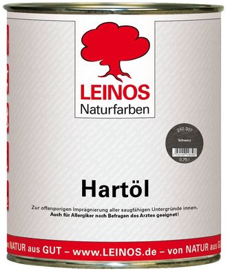 Leinos 240 Hartöl für Innen 307 Schwarz 0,75 l
