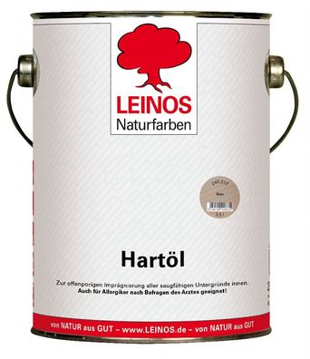 Leinos 240 Hartöl für Innen 212 Grau 2,5 l