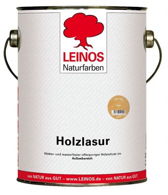 Leinos 260 Holzlasur für Außen 022 Pinie 2,5 l
