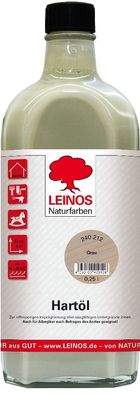 Leinos 240 Hartöl für Innen 212 Grau 0,25 l