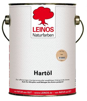 Leinos 240 Hartöl für Innen 202 Weiß 2,5 l