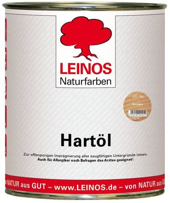 Leinos 240 Hartöl für Innen 142 Bernstein 0,75 l