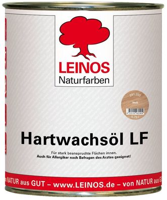 Leinos 291 Hartwachsöl LF 202 Weiß 0,75 Liter