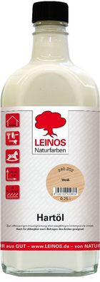 Leinos 240 Hartöl für Innen 202 Weiß 0,25 l