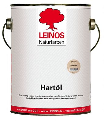 Leinos 240 Hartöl für Innen 101 Doppelweiß 2,5 l